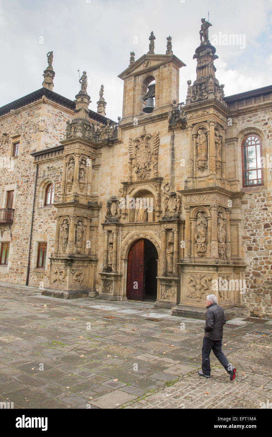 Facade of the Sancti Spiritus University, Oñati, Basque Country Stock Photo