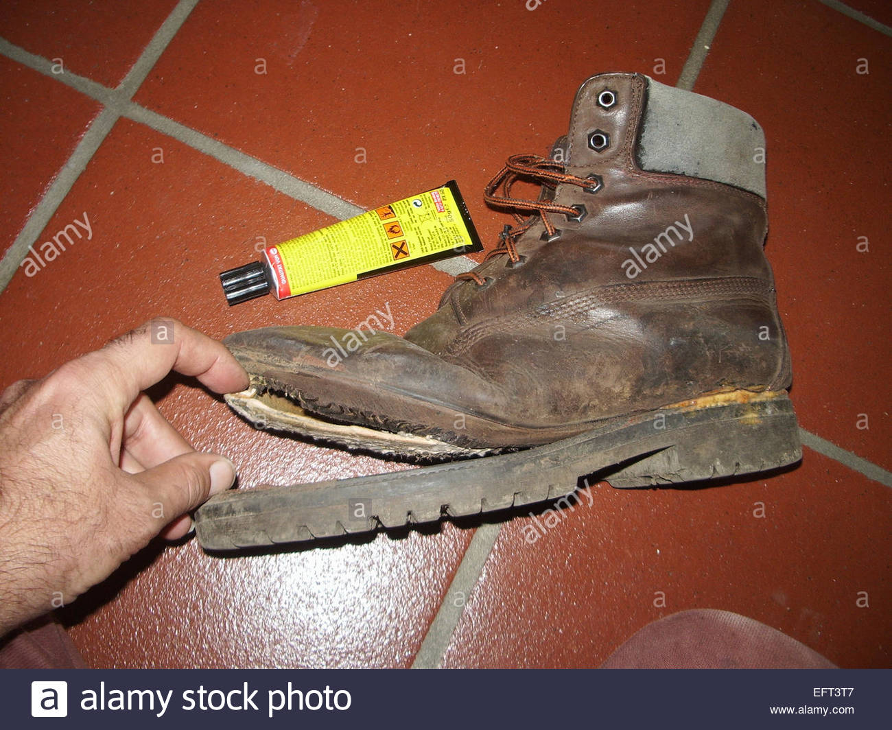 work boot sole glue