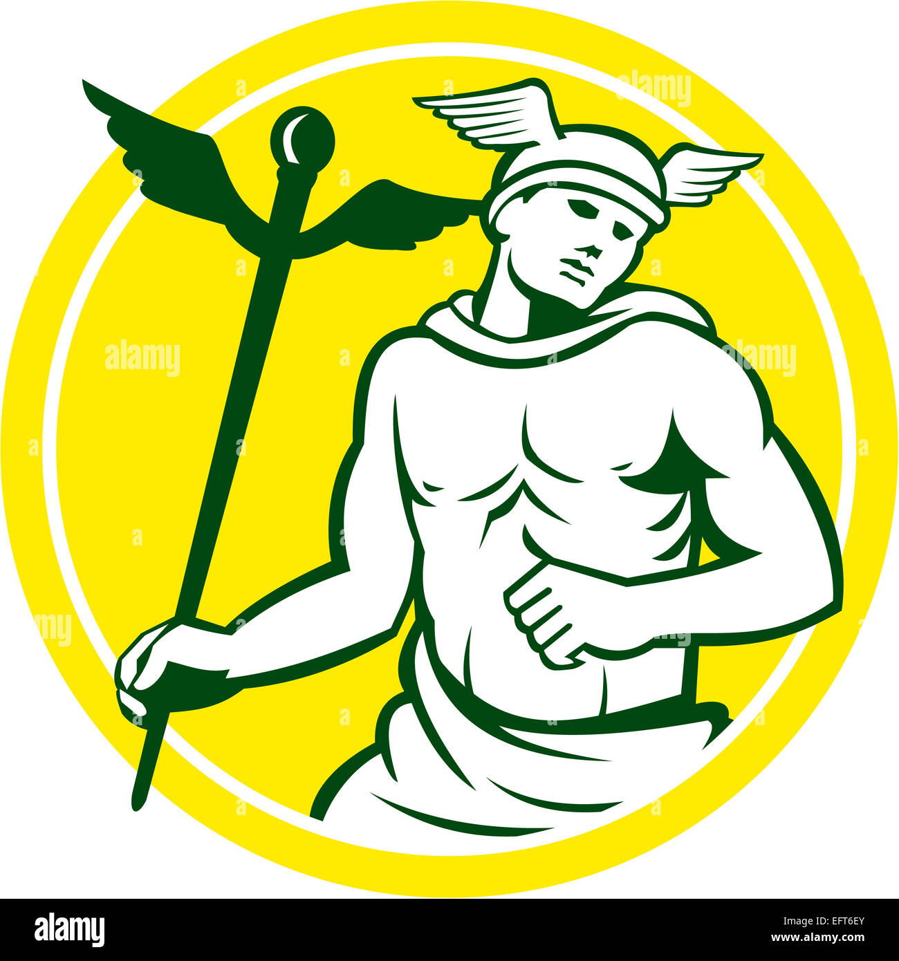 Illustration of Roman god Mercury patron god of financial gain ...