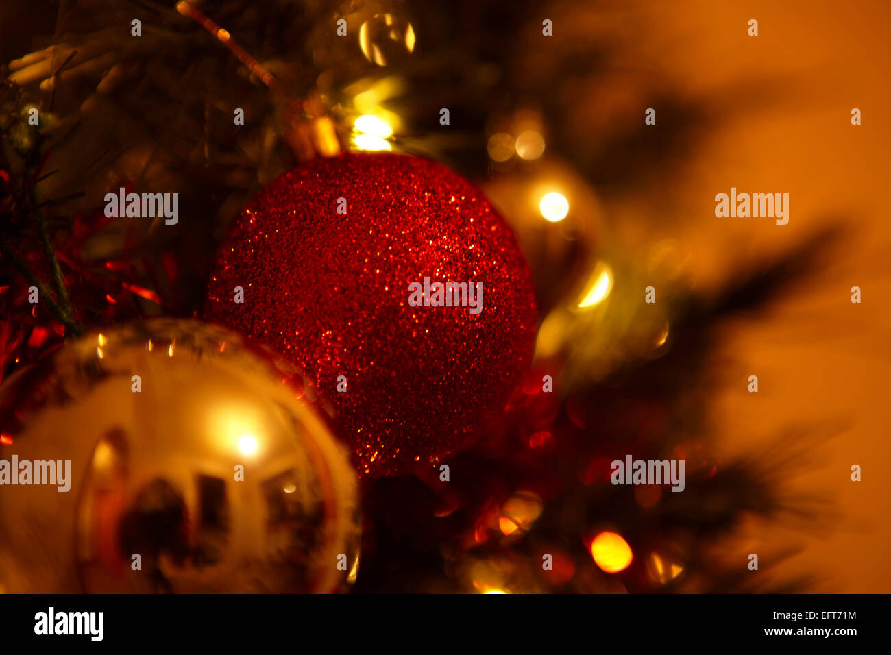 Traditional Christmas tree decorations Stock Photo Alamy