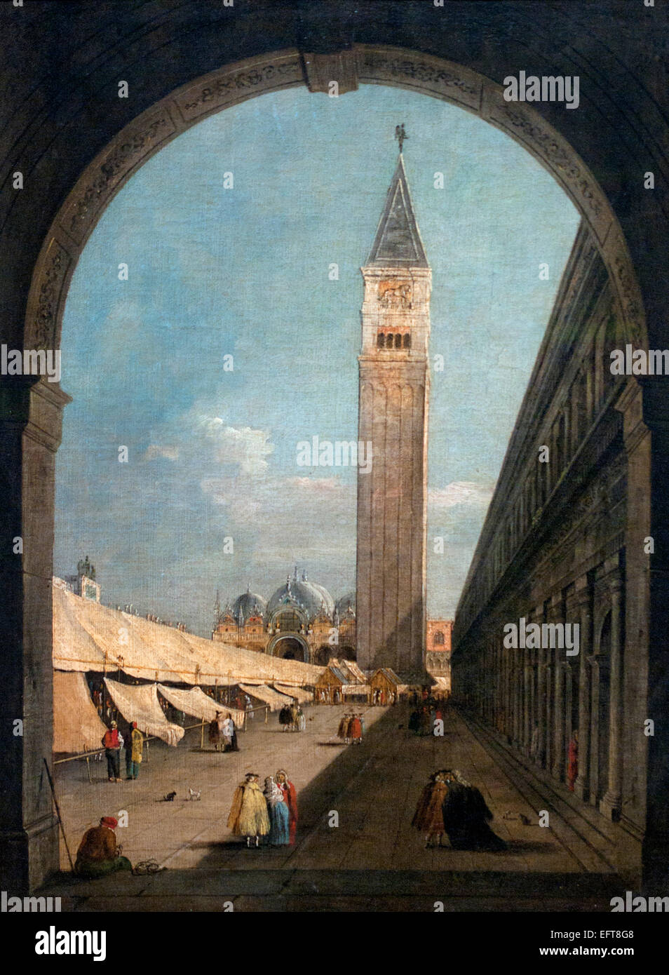 Saint Mark's Place in Venice 1795 Giacomo Guardi (1764–1835) Italy Italian Stock Photo