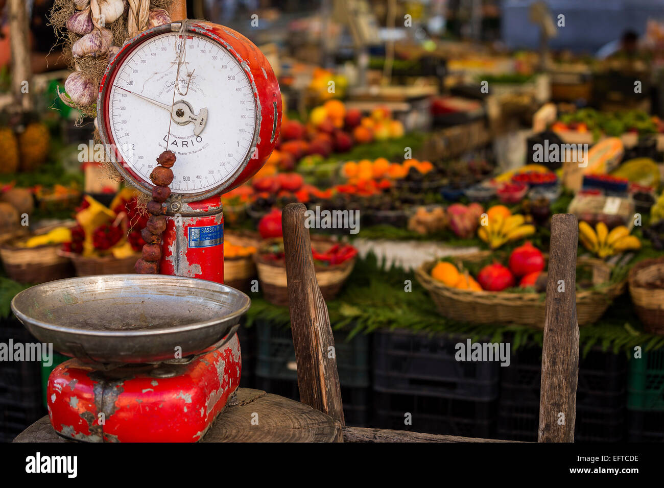 Roman fruit and vegetable market Stock Photo