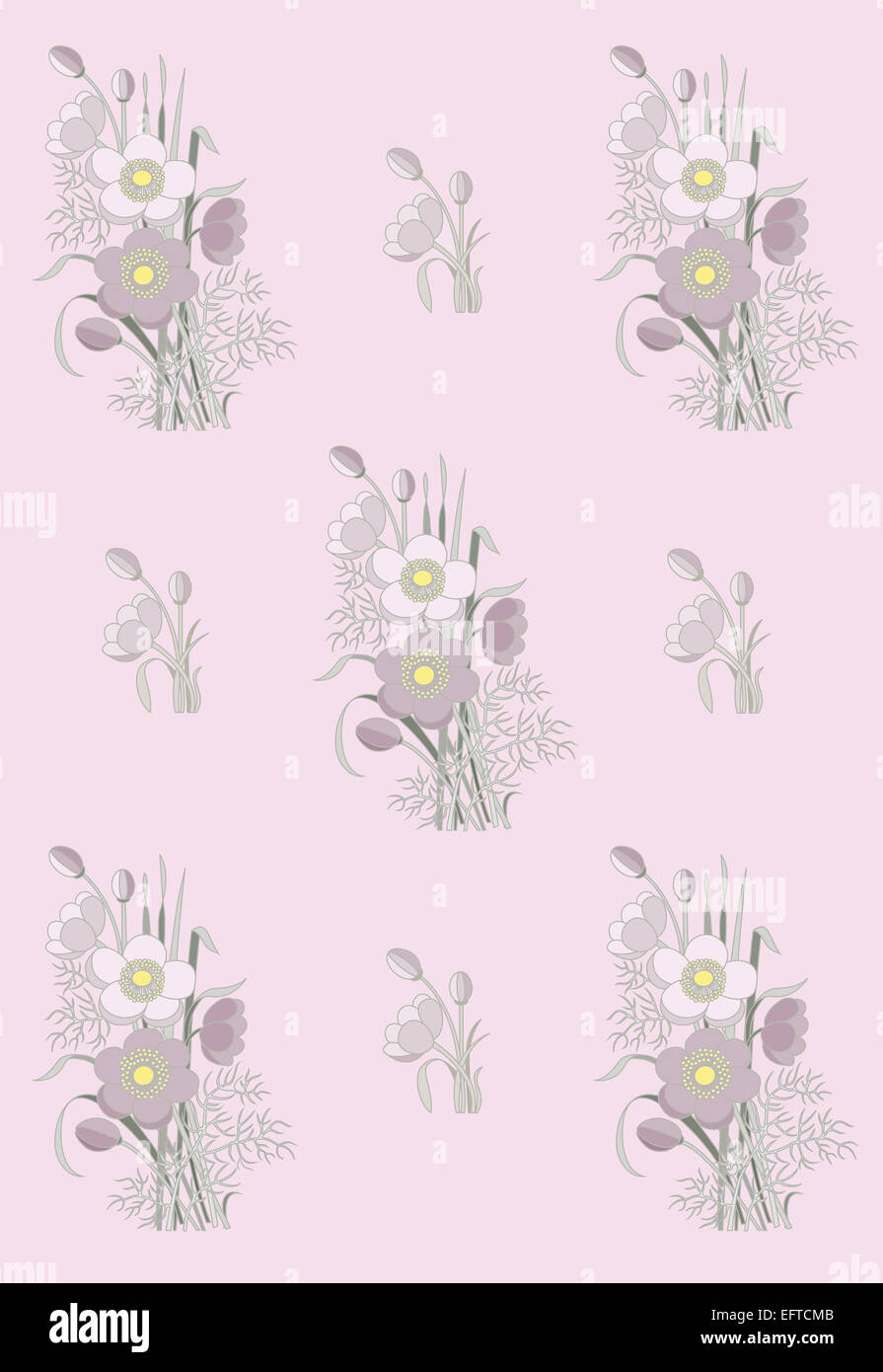 pattern of anemone Stock Photo - Alamy
