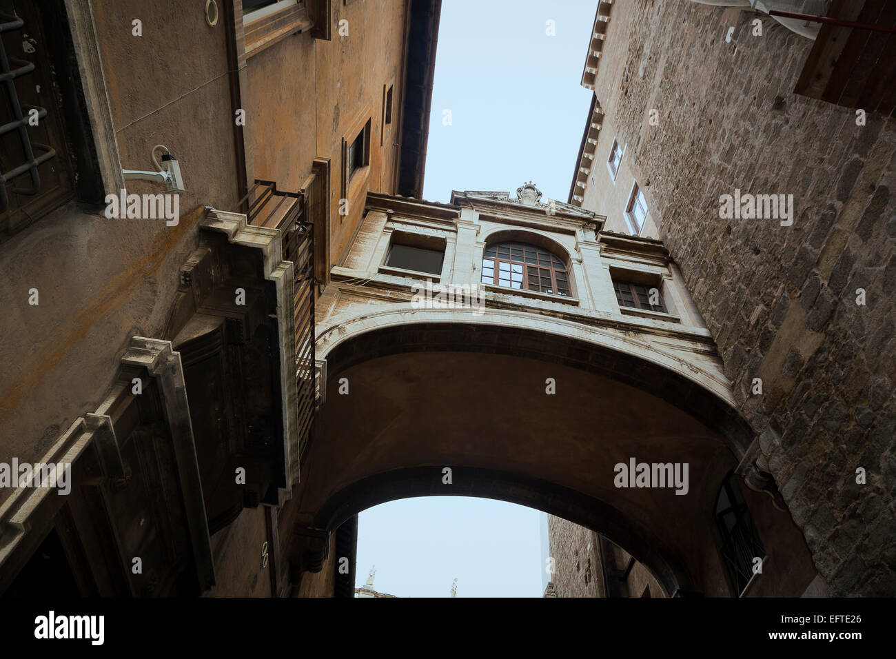 Arc of Via del Campidoglio Capitol Hill Rome Italy Stock Photo