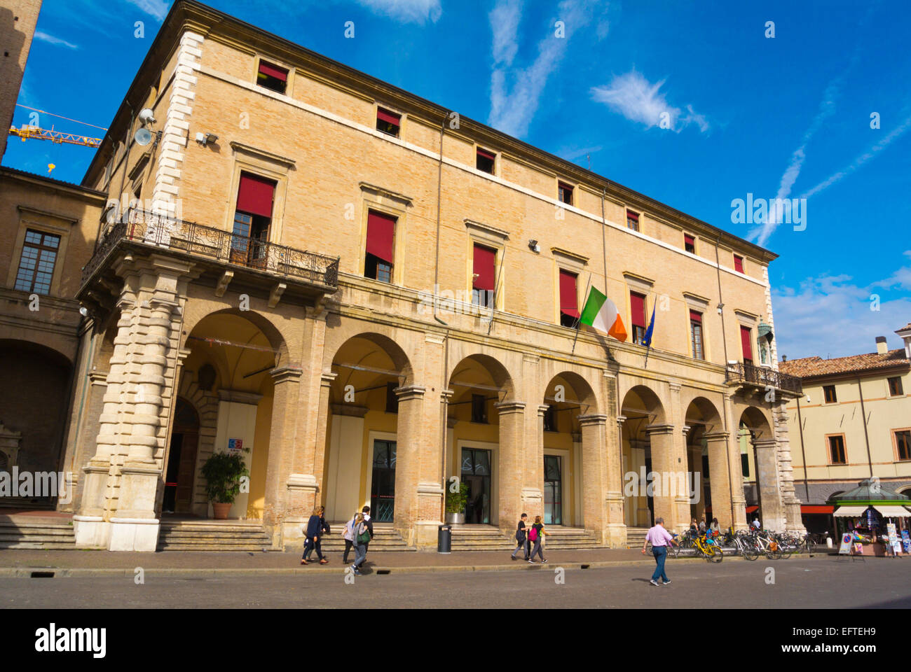 Palazzo del Municipio, town hall (1562), Piazza Cavour, Centro storico, historical Rimini, Emilia Romagna region, Italy Stock Photo