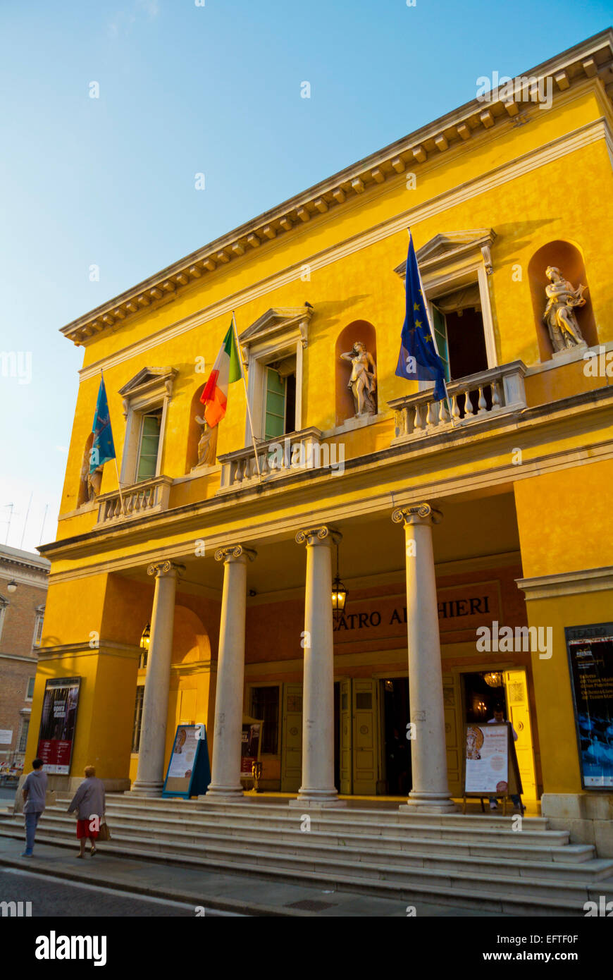 Teatro Dante Alighieri, theatre, centro storico, Ravenna, Emilia Romagna,  Italy Stock Photo - Alamy