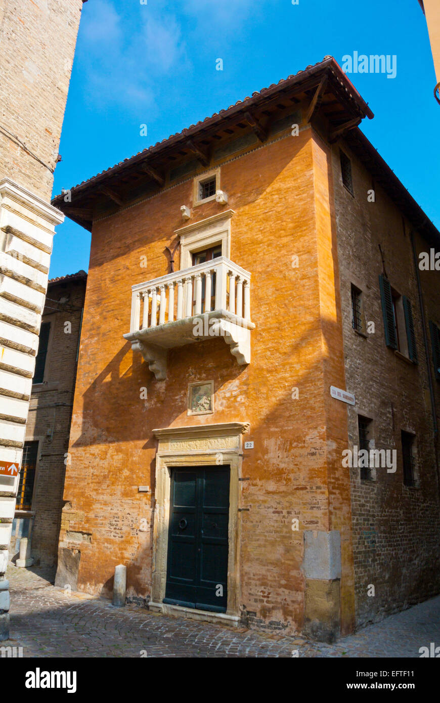 Casetta Vaccaj building, Pesaro, Marche region, Italy Stock Photo - Alamy