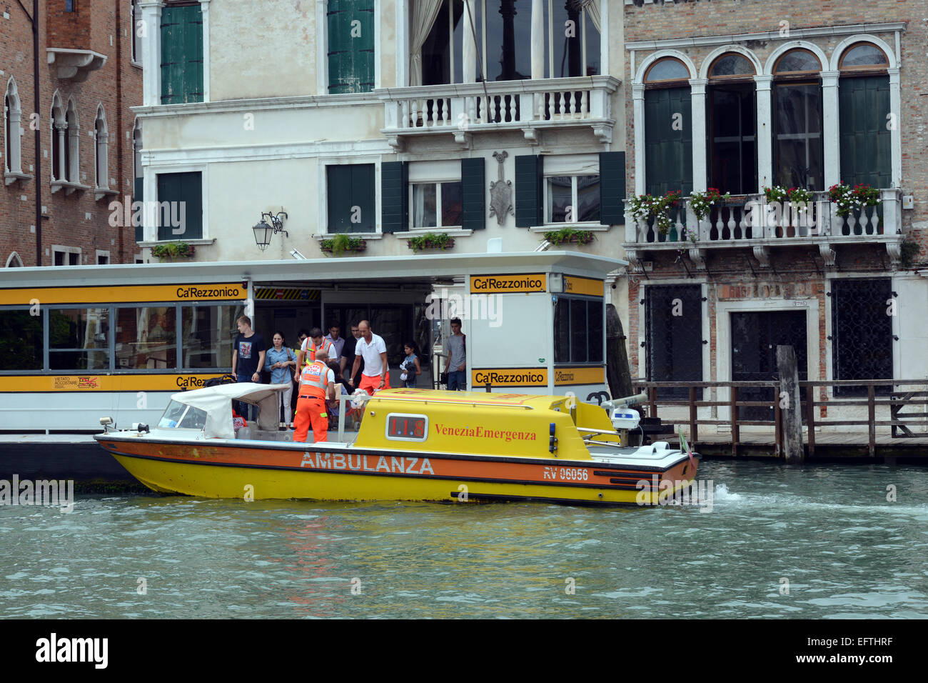 Water ambulance, Venice, Italy. Stock Photo