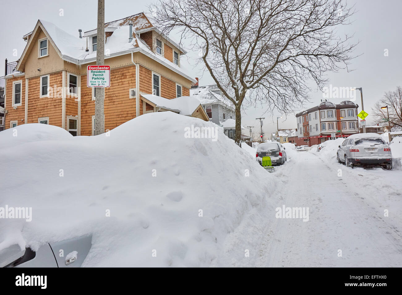 Boston, MA, US. 10th February, 2015. Aftermath of Snow storm Marcus. Credit:  MJ Photography/Alamy Live News Stock Photo