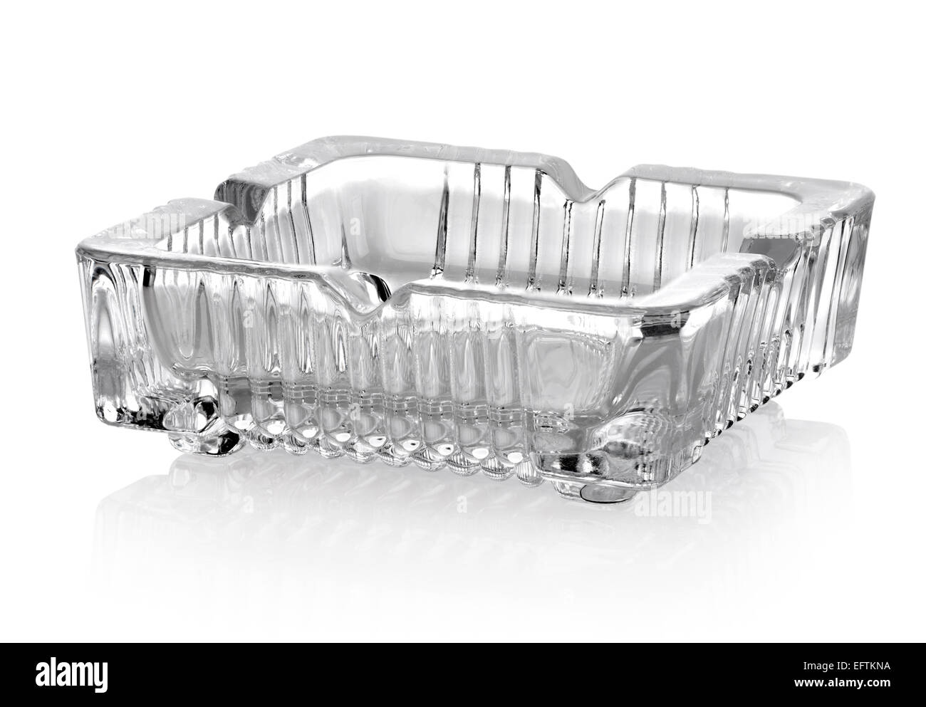 Beautiful glass ashtray isolated on a white background Stock Photo Alamy