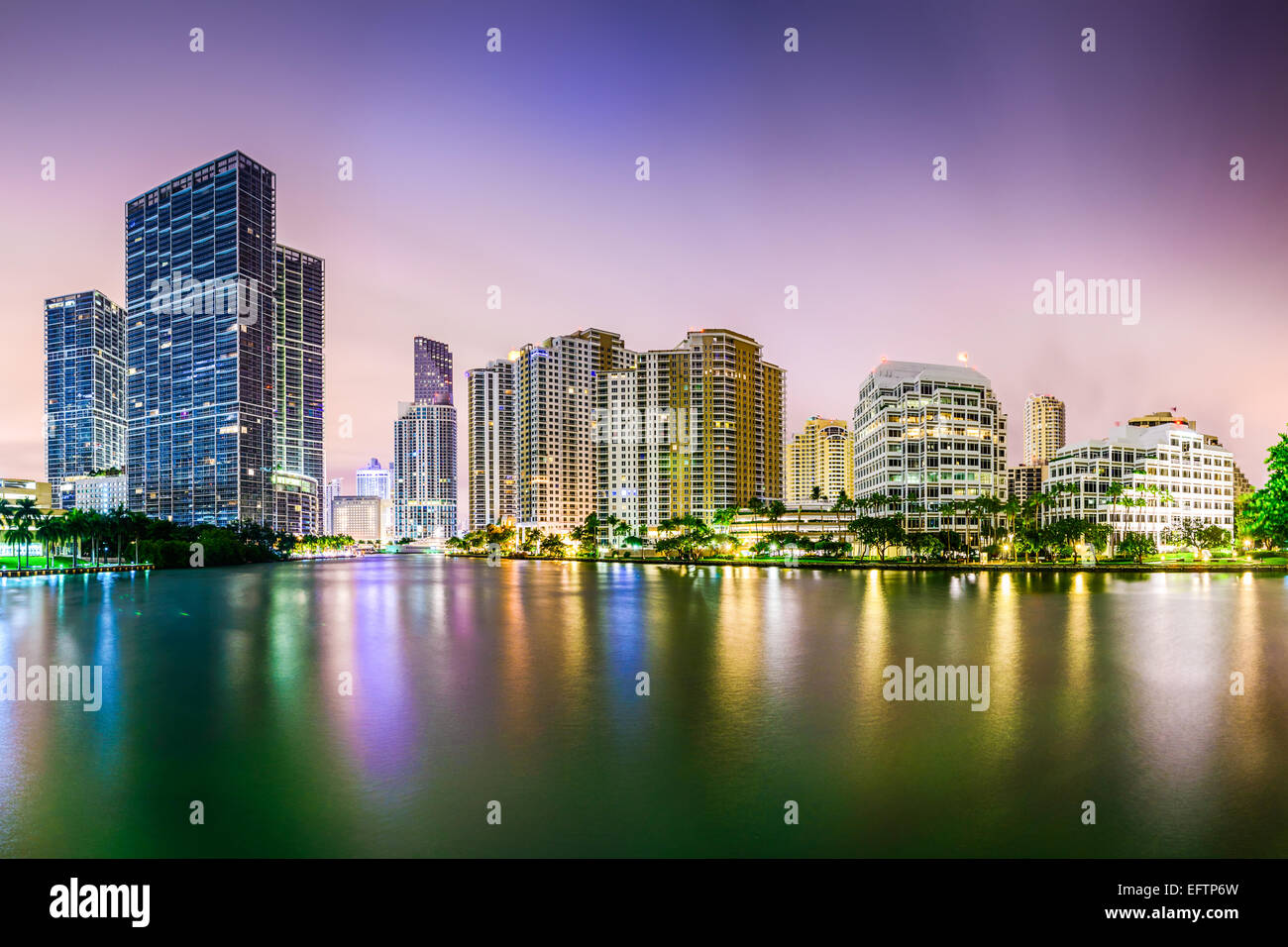 Miami, Florida city skyline. Stock Photo