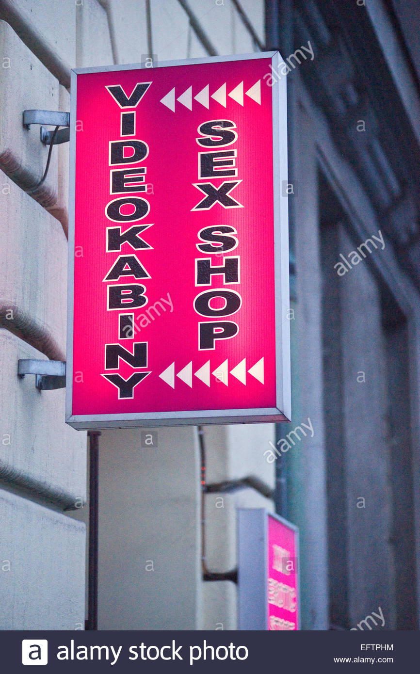 Sex Shop Video Cabin Industry Prague Czech Republic Europe Nobody Store Shopping Advertising Advert Sex Shop Video Cabin Industry Prague Czech Republic Europe Nobody Store Shopping Advertising Advert