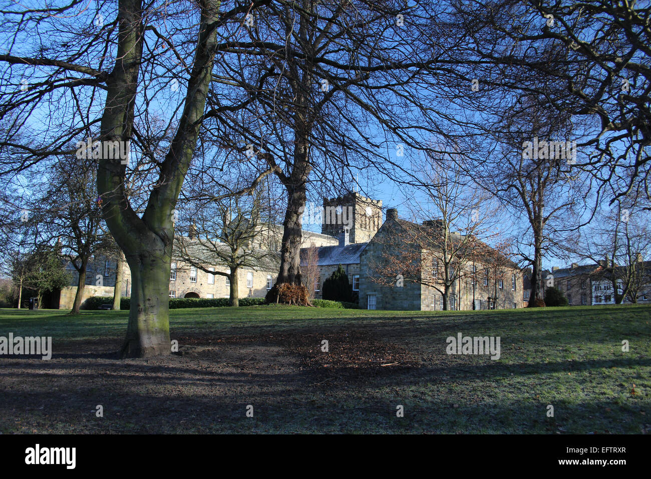 Hexham abbey from the Sele Stock Photo Alamy