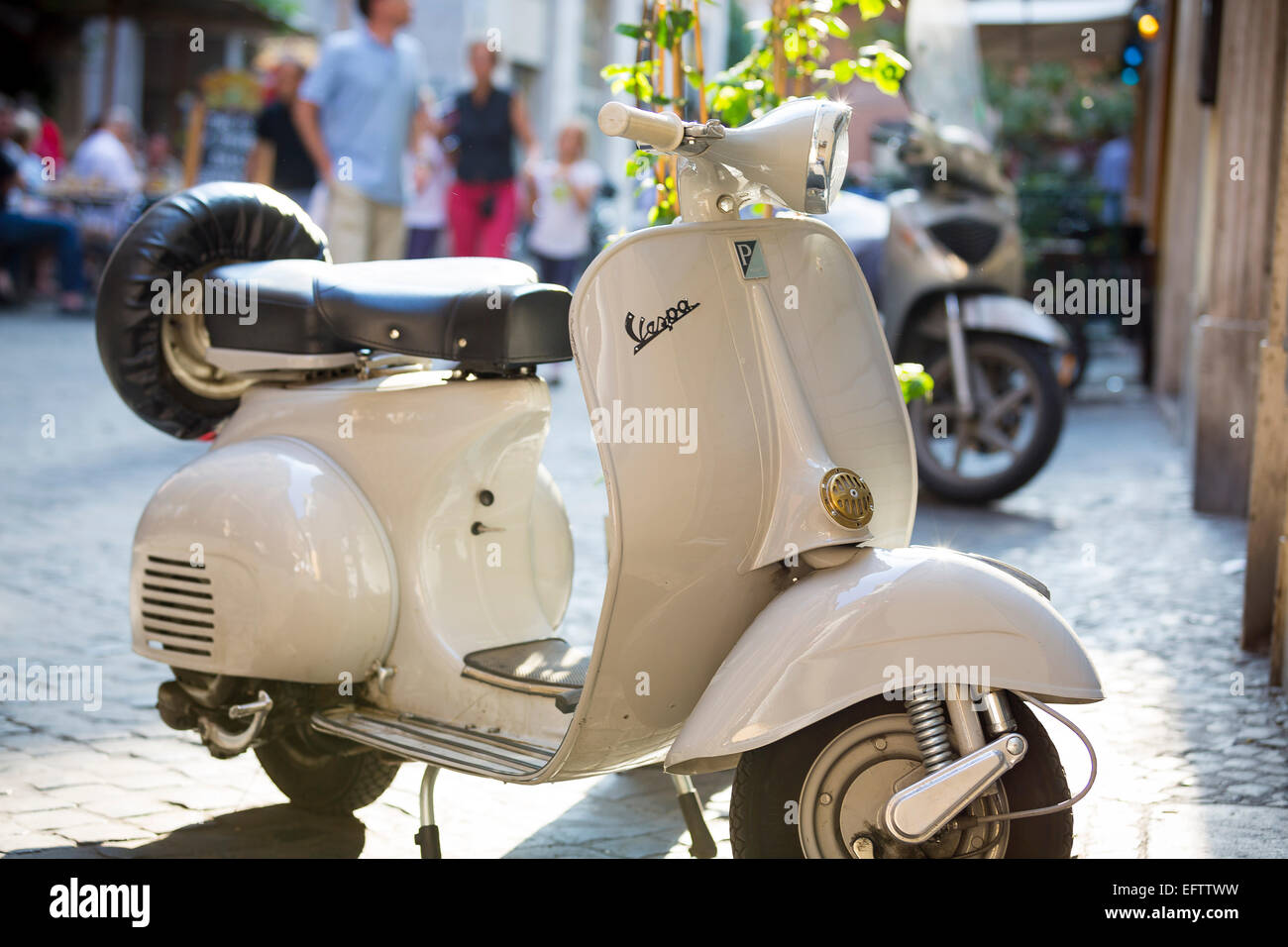 Vintage vespa scooter, front view hi-res stock photography and images -  Alamy