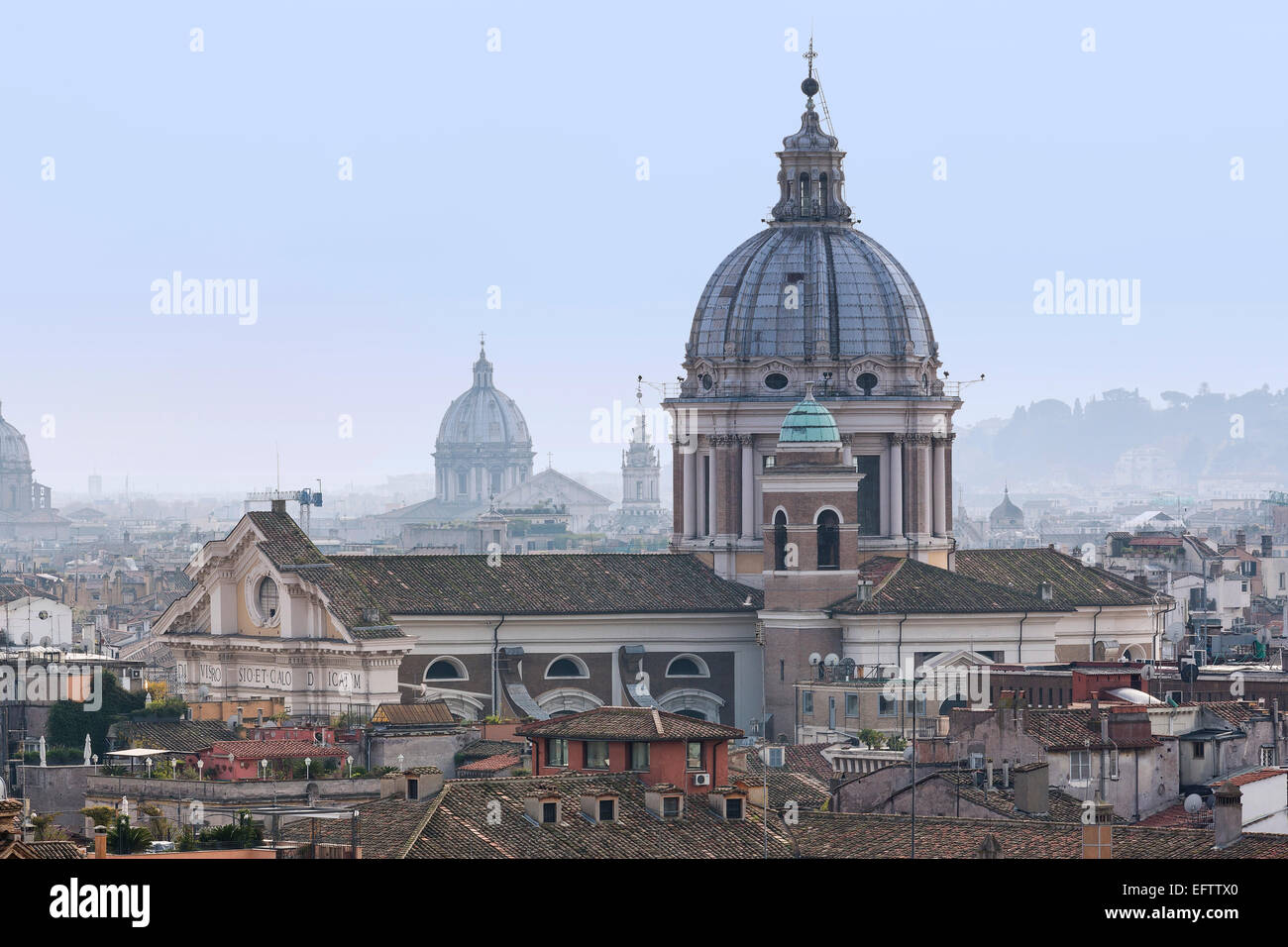 The roman skyline. Rome, Italy Stock Photo