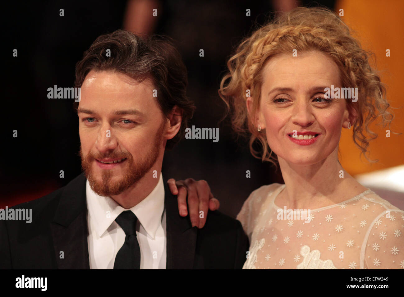 London, UK. 8th February, 2015. James McAvoy and Anne-Marie Duff at the BAFTA 2015 Awards Ceremony, held at the Royal Opera House, Covent Garden, London. Credit:  Paul Marriott/Alamy Live News Stock Photo