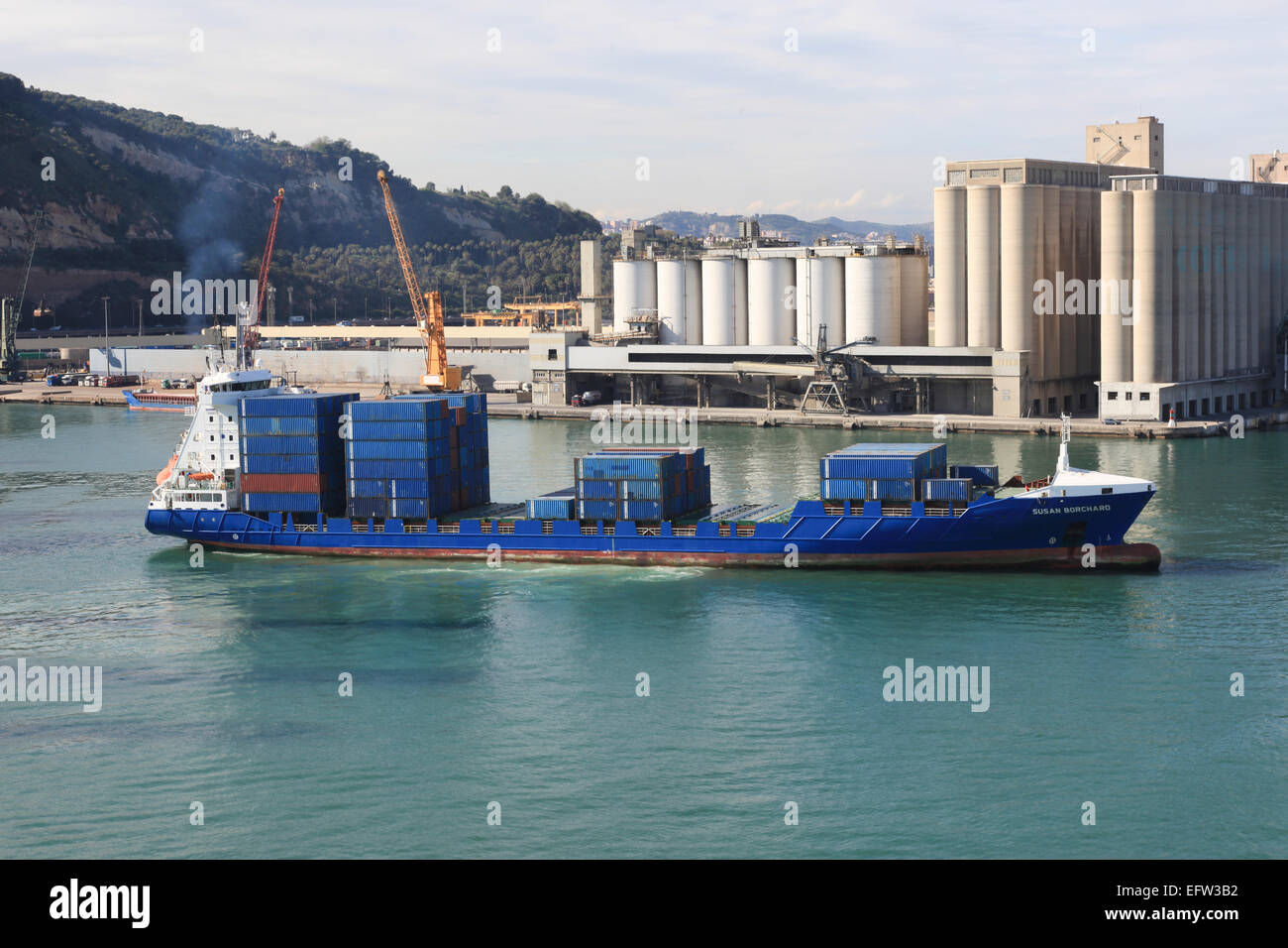 Container ship Susan Borchard Stock Photo