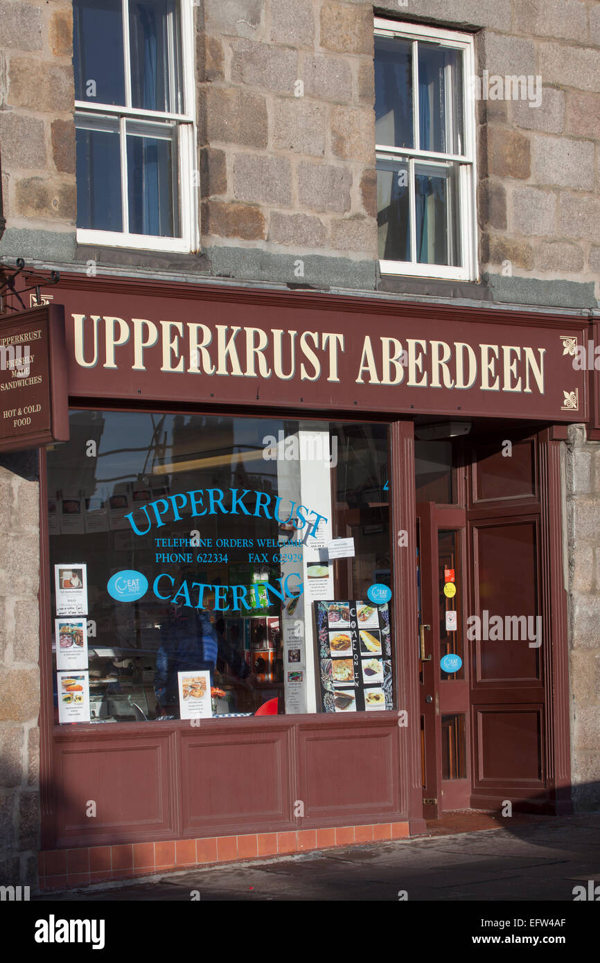 Uppercrust Cafe Aberdeen Stock Photo Alamy
