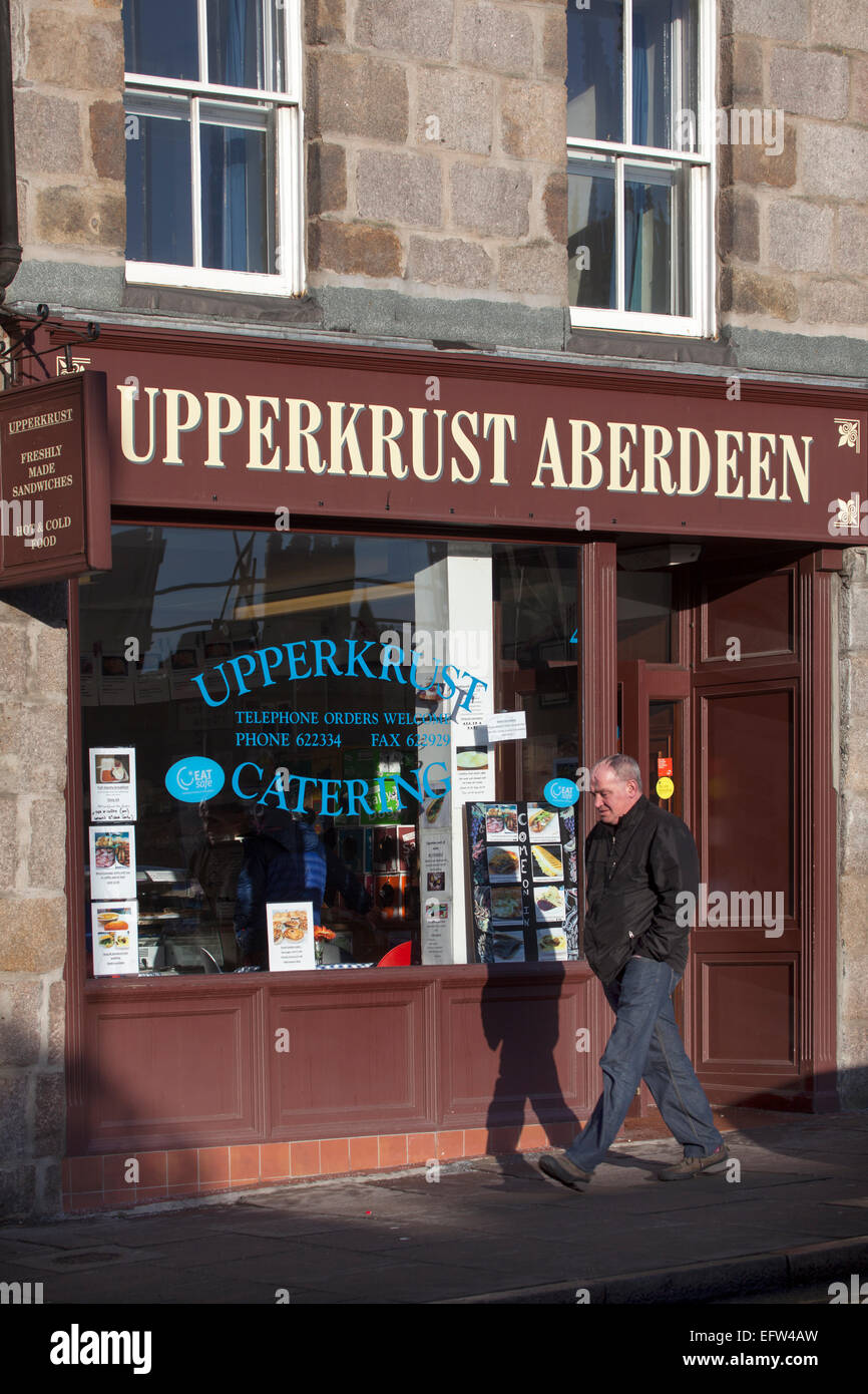 Uppercrust Cafe Upperkirkgate Aberdeen Stock Photo