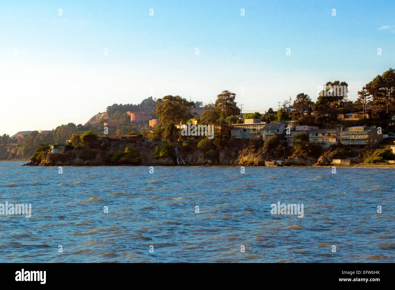 Waterfront homes in Point Richmond, California Stock Photo Alamy