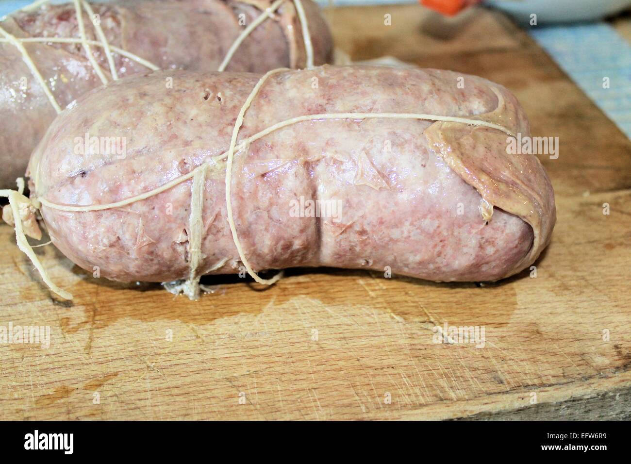 italian typical spiced sausage called cotechino Stock Photo Alamy