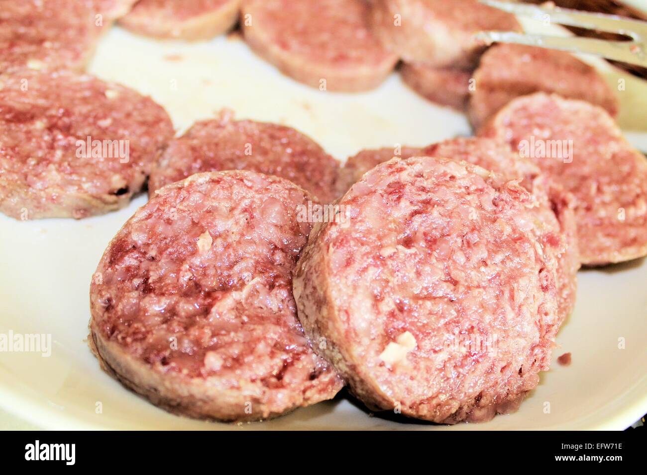 italian typical spiced sausage called cotechino Stock Photo Alamy