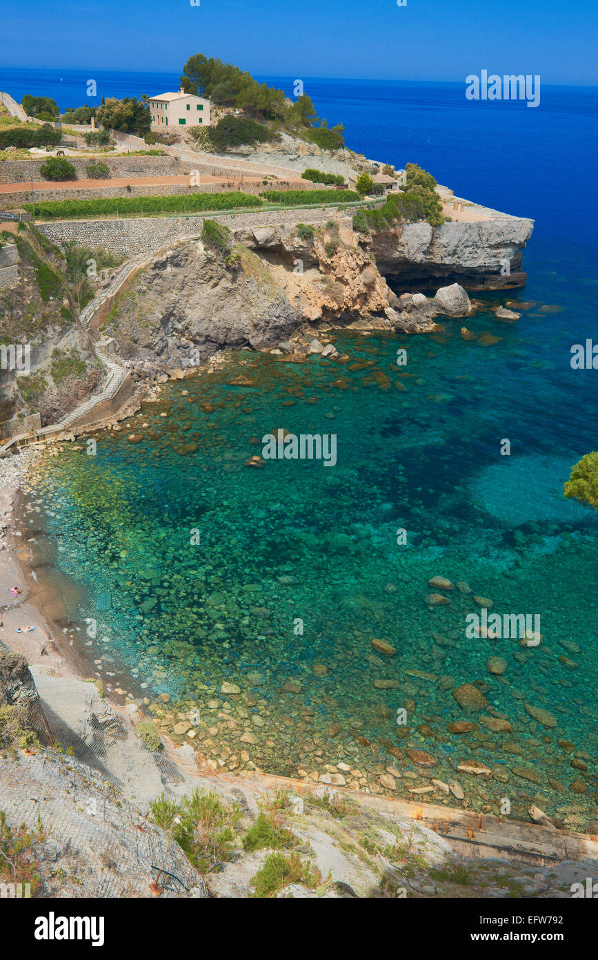 Mallorca, Banyalbufar, Serra de Tramuntana, UNESCO World Heritage Site, Mallorca Island, Majorca, Balearic Islands, Spain, Europ Stock Photo