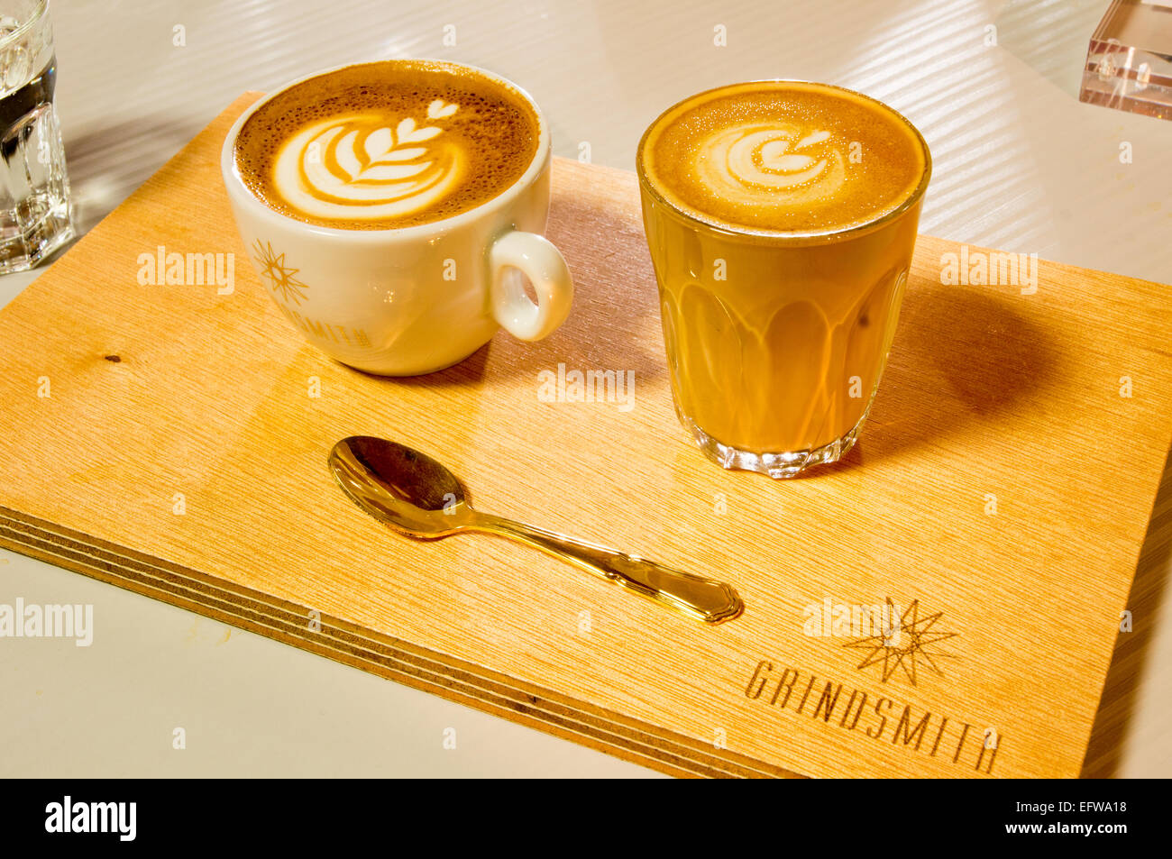 Grindsmith, new coffee shop open in Deansgate, Manchester Stock Photo