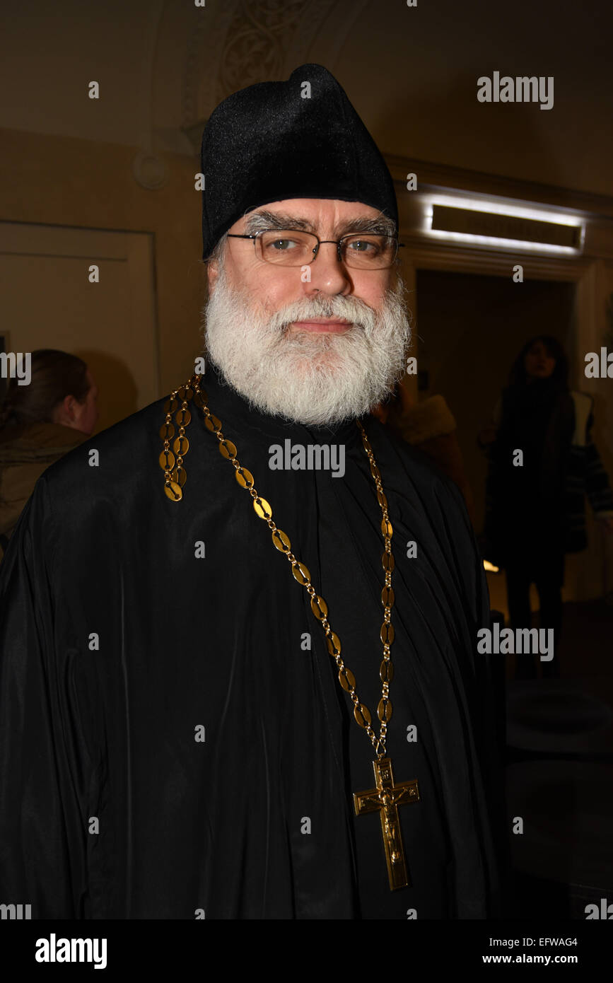 London, UK, 8th February 2015 : Vip's guest attends the Russian Maslenitsa Week 'Oratorio' St Matthew Passion at Cadogan Hall in London. © See Li/Alamy Live News Stock Photo
