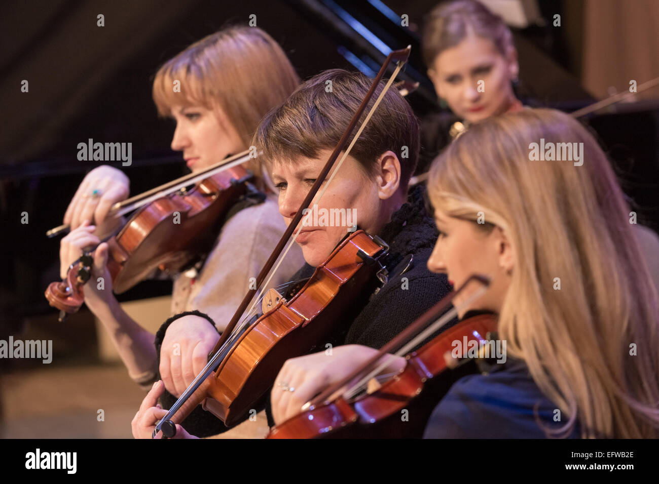 Musicians of the Vitebsk Symphonic Orchestra. Stock Photo