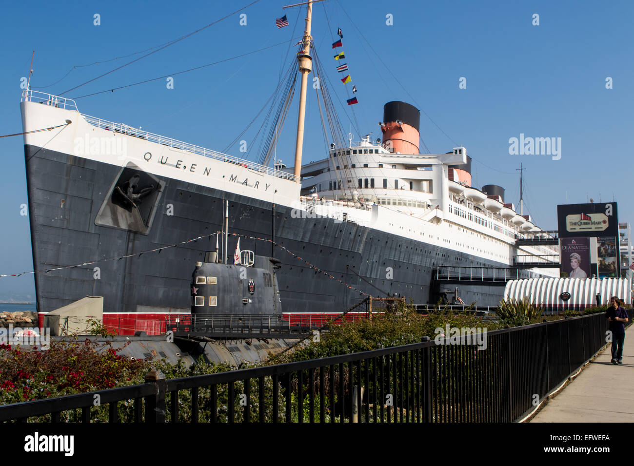 RMS Queen Mary in Long Beach California USA Stock Photo Alamy