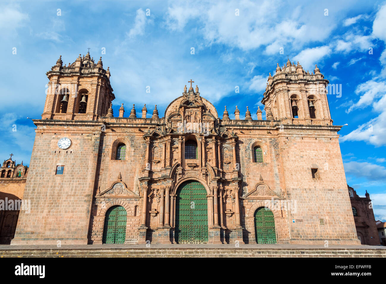 Cathedral of Cusco, Peru on the Plaza de Armas in the historic center of the city Stock Photo