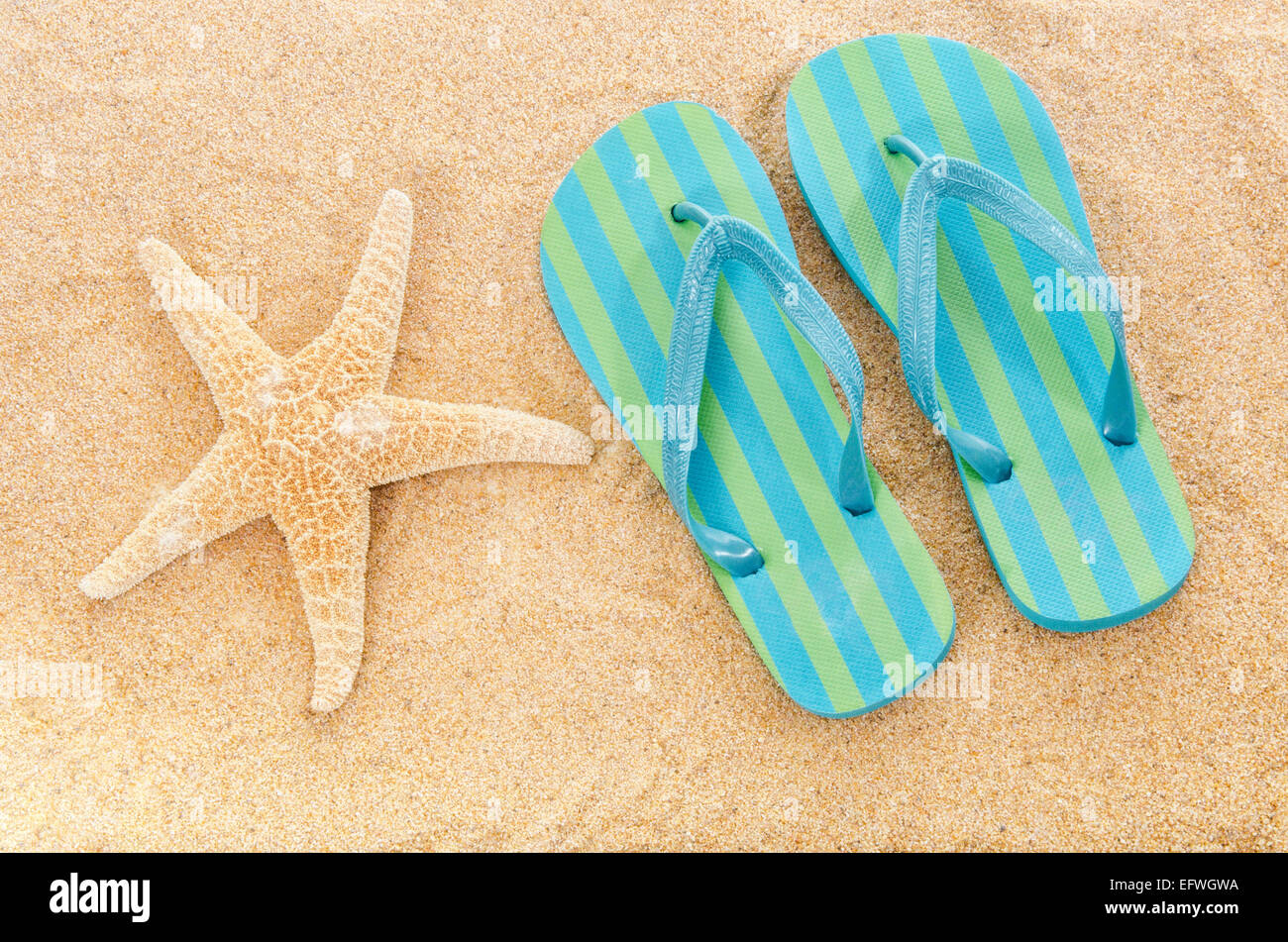 Striped flip flops rubber sandals beach 