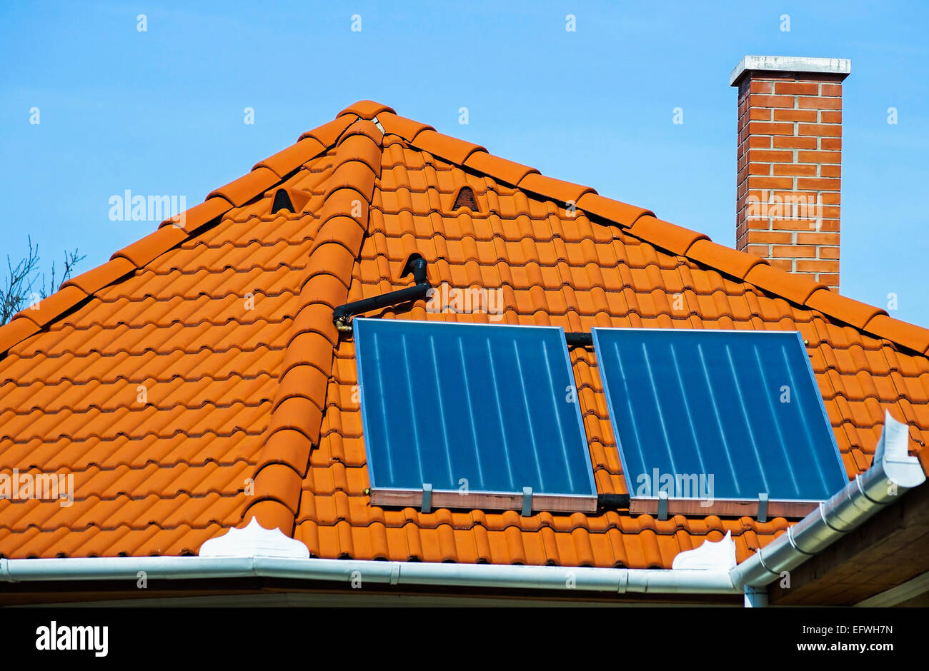 Solar panel tile roof hi-res stock photography and images - Alamy