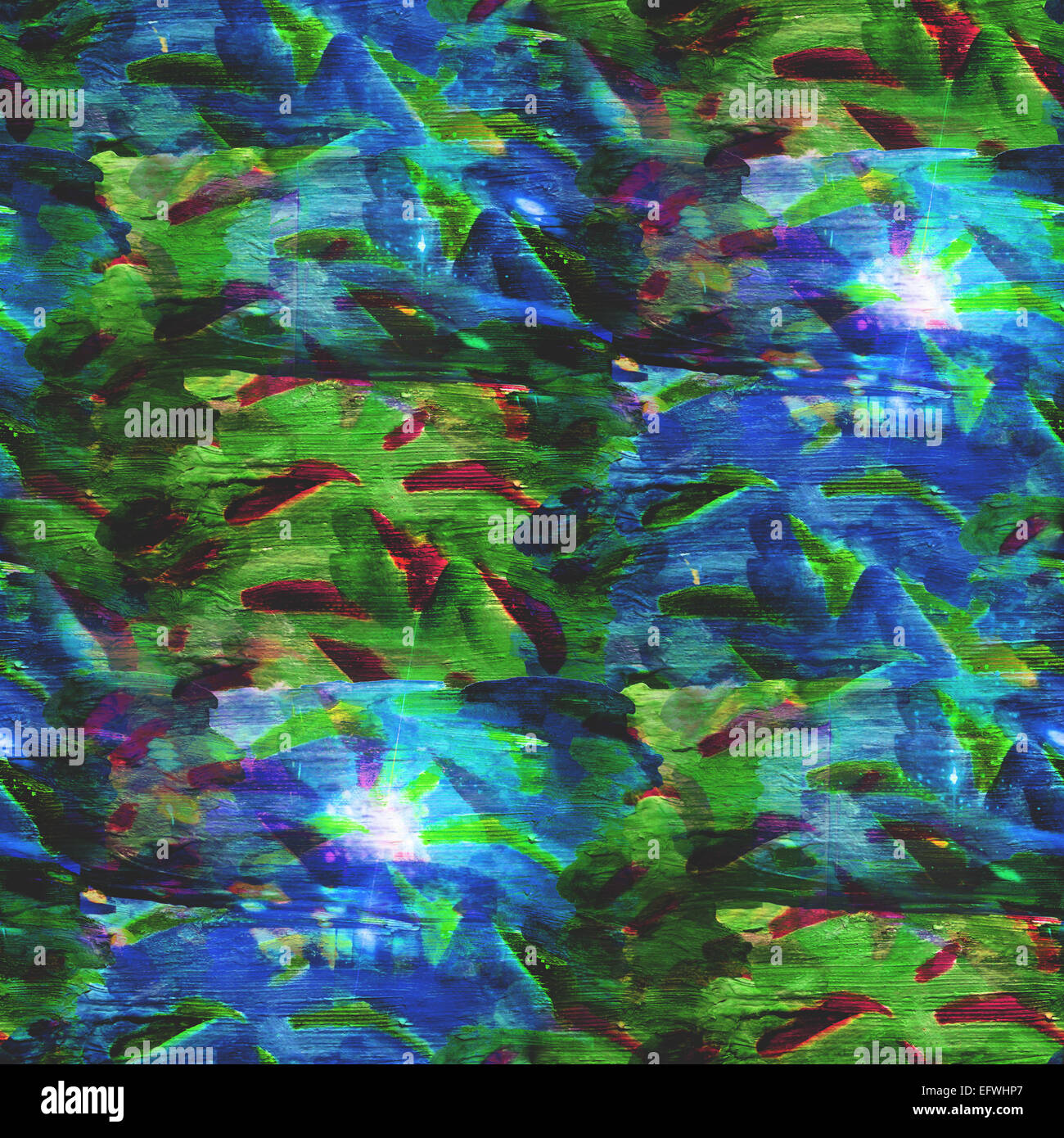 abstract vintage blue, green avantgarde watercolor seamless texture hand painted background