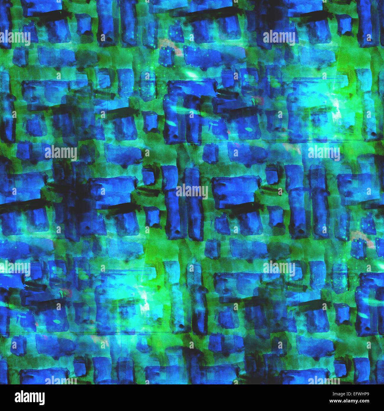 abstract vintage blue, green avantgarde, watercolor seamless texture, hand painted background