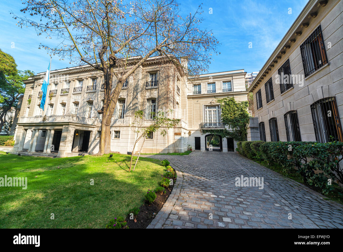 Residence of the Argentine ambassador to Chile in Santiago de Chile Stock Photo