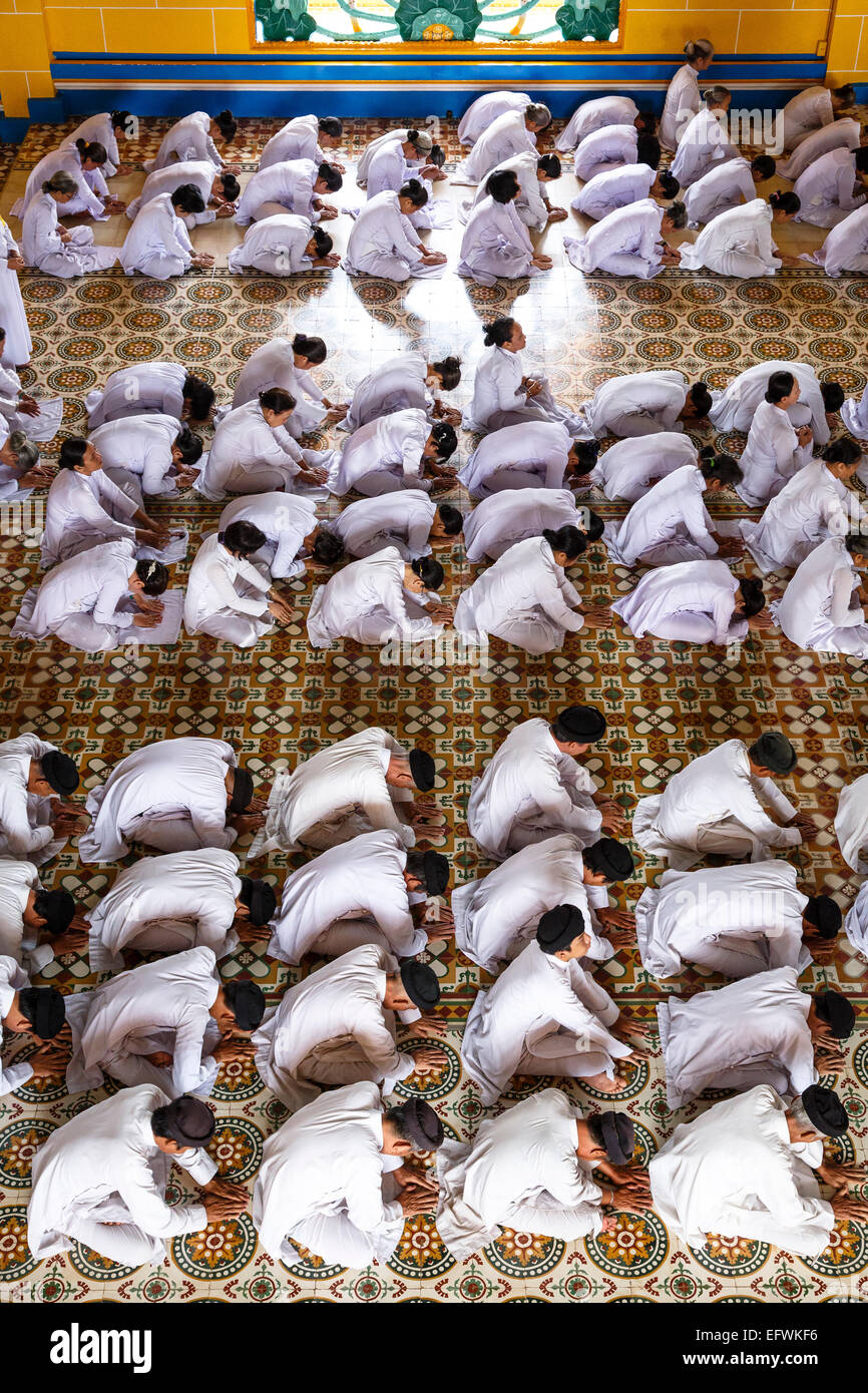 Cao Dai temple, Tay Ninh, Vietnam. Stock Photo