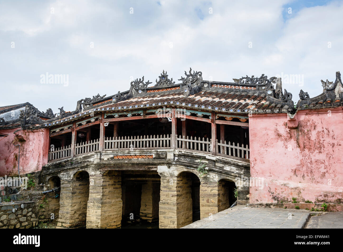 Japanese covered bridge, Hoi An, Vietnam. Stock Photo