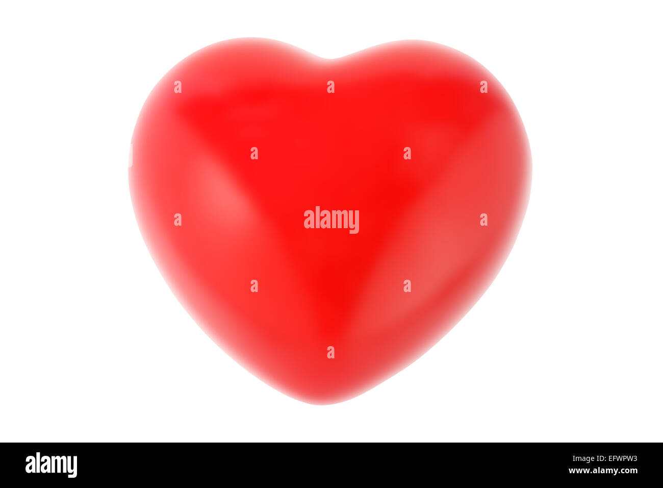 Valentine Love Heart On White Background Stock Photo