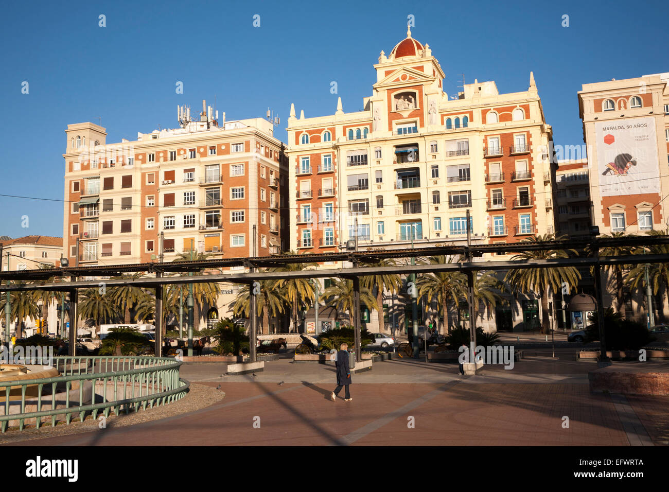 Historic buildings in the city centre of Malaga, Spain Stock Photo Alamy