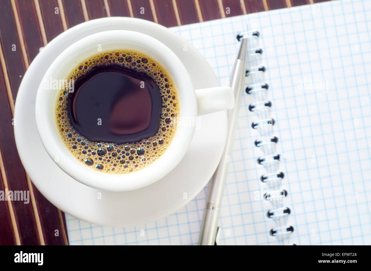 coffee and note Stock Photo - Alamy