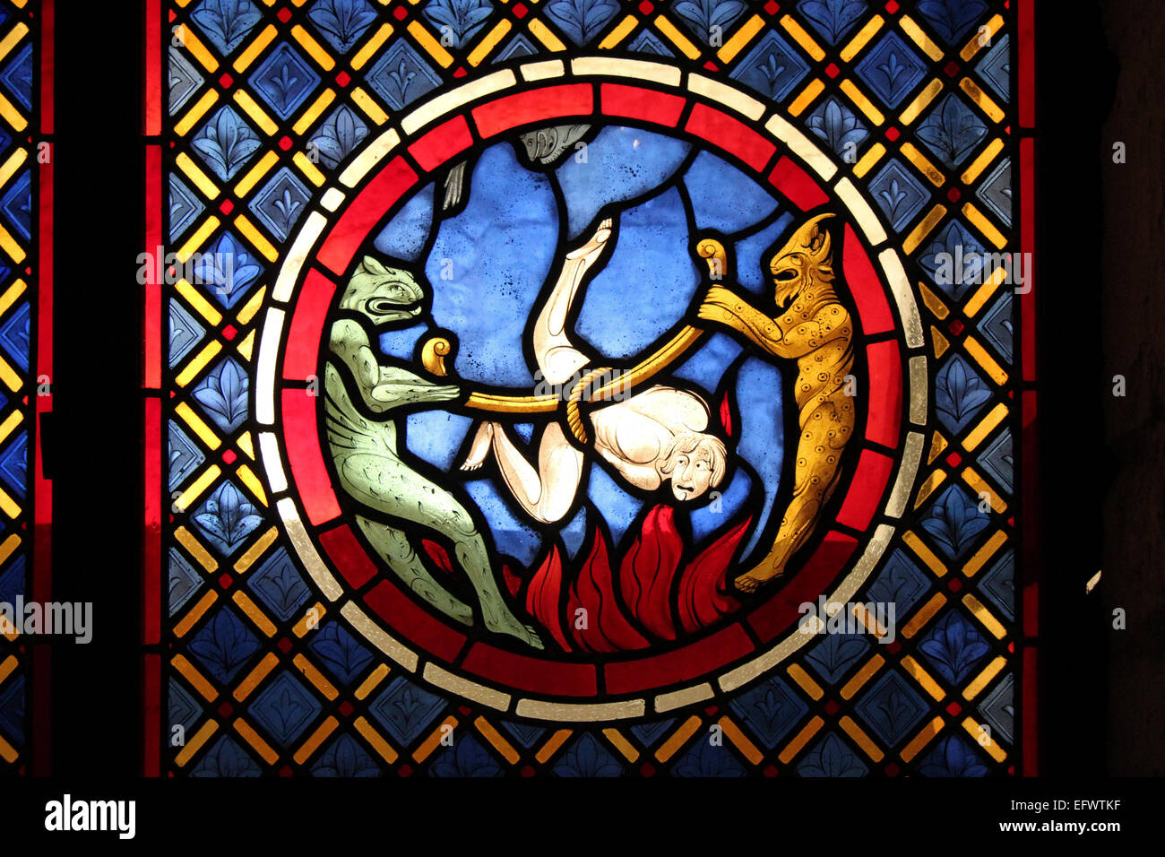 hell stained glass