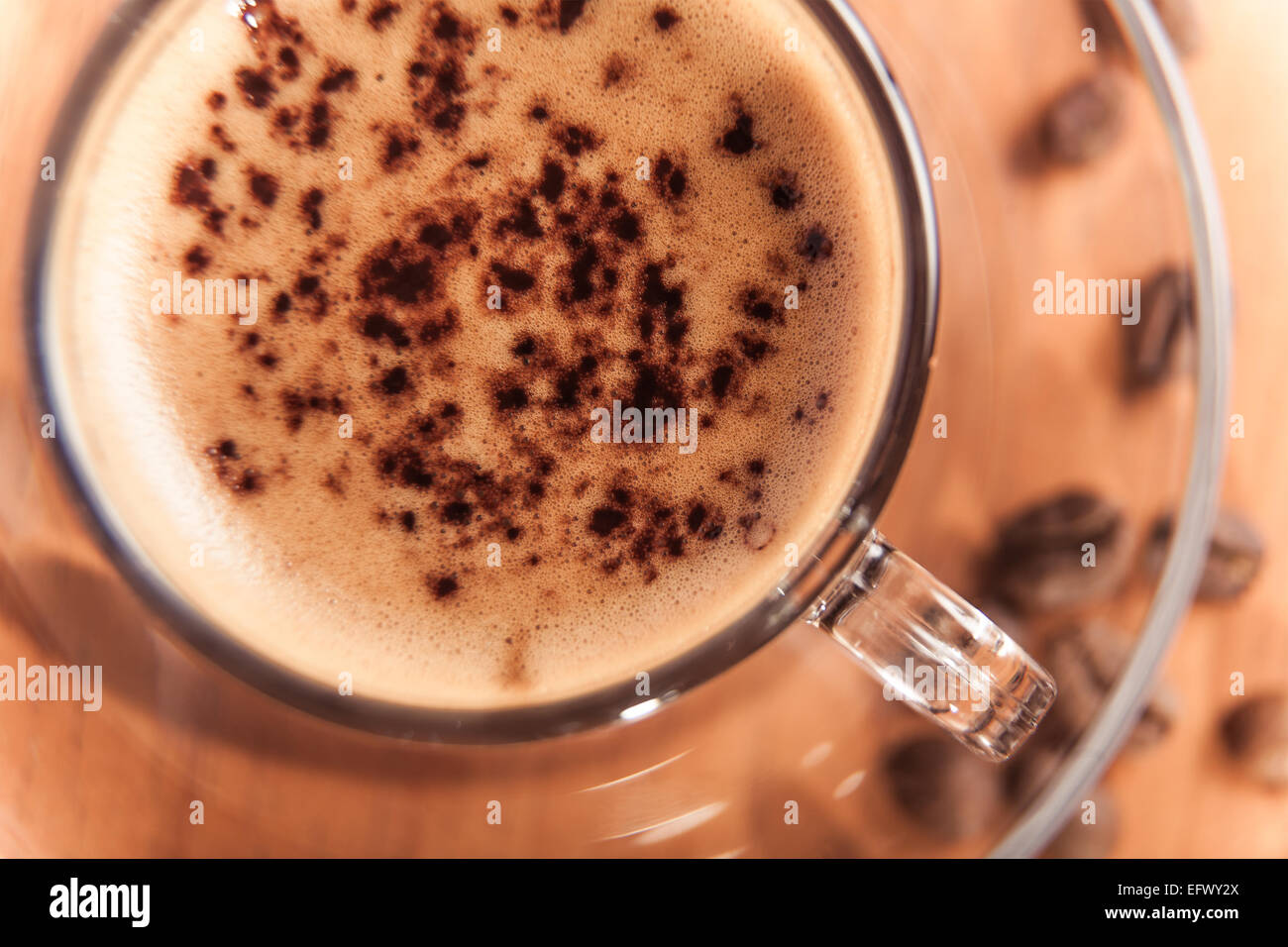 invigorating coffee with crema, a traditional drink Stock Photo Alamy