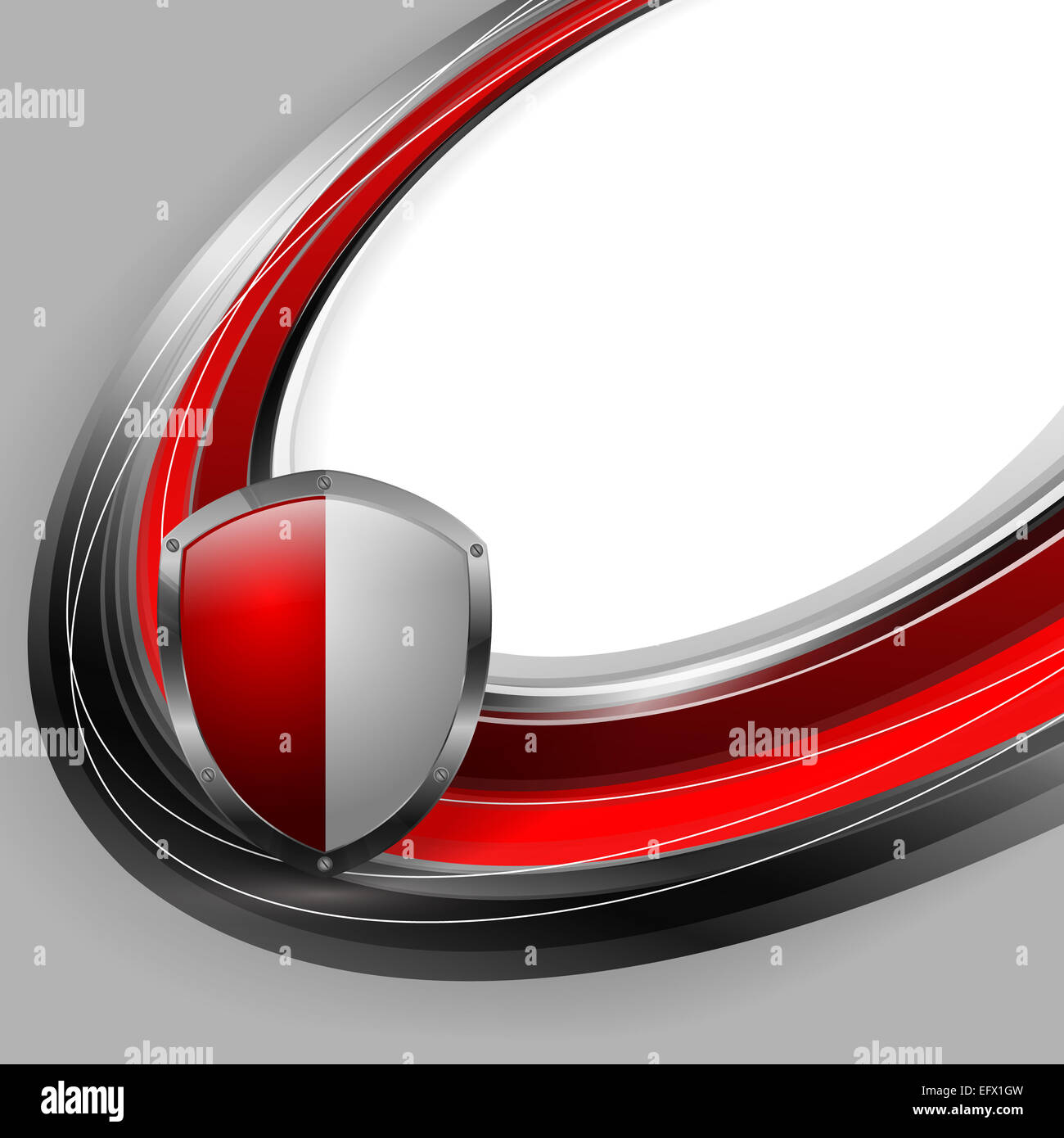 Abstract Shield Example abstract template with shield Stock Photo - Alamy