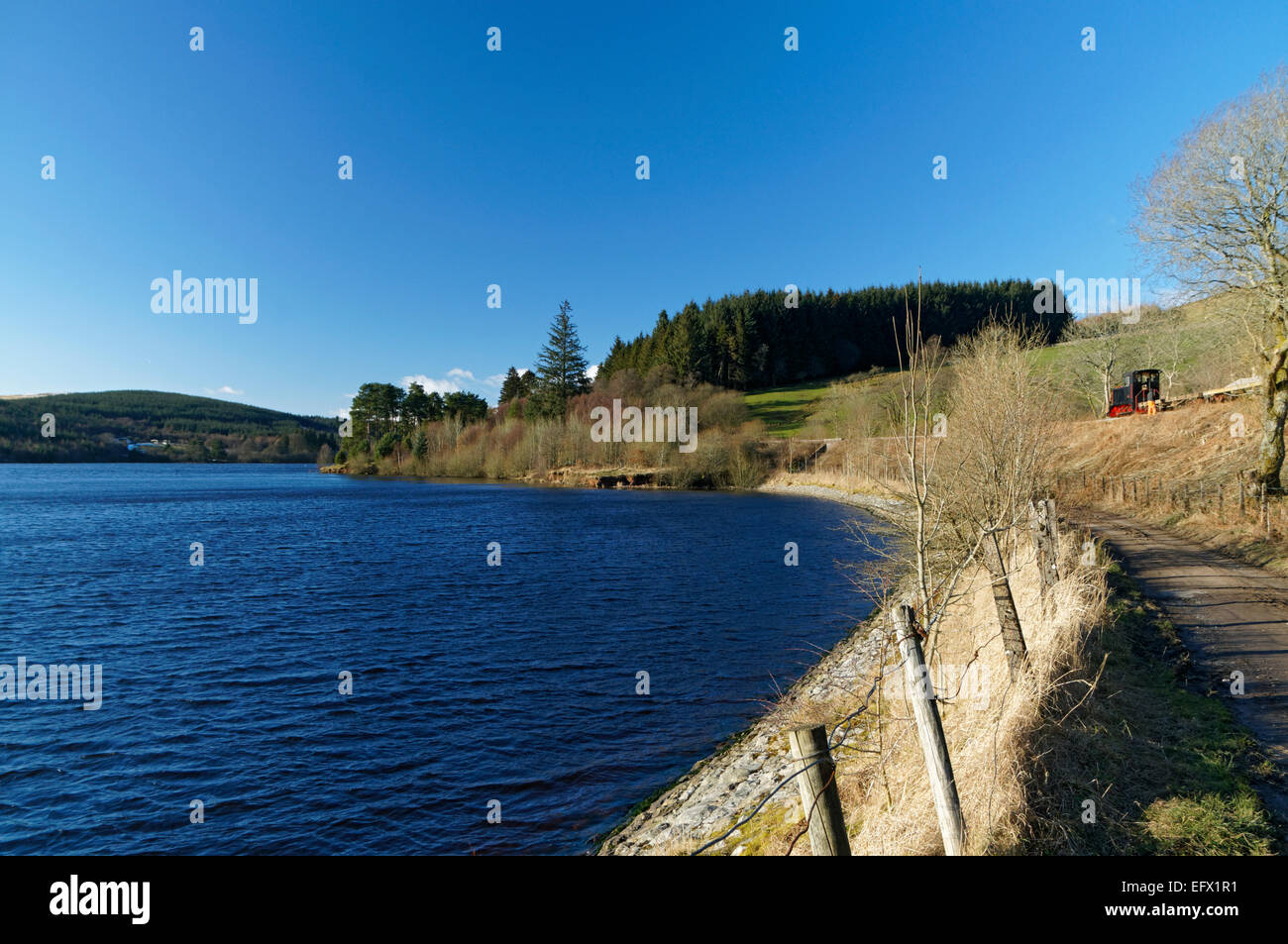 Pontsticill Reservoir, Brecon Beacons National Park, Powys, Wales, UK. Stock Photo