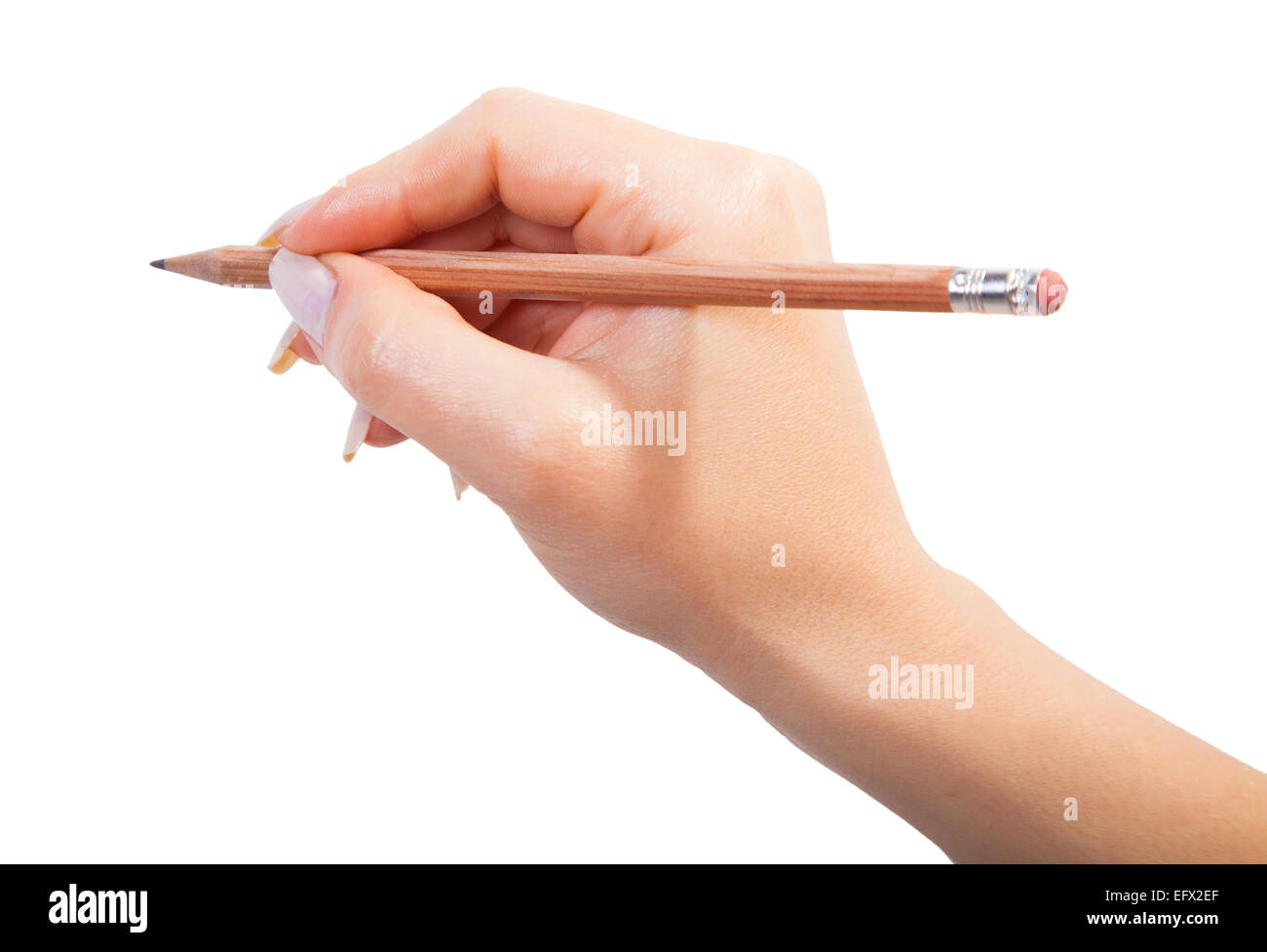 hand writing isolated white background Stock Photo - Alamy