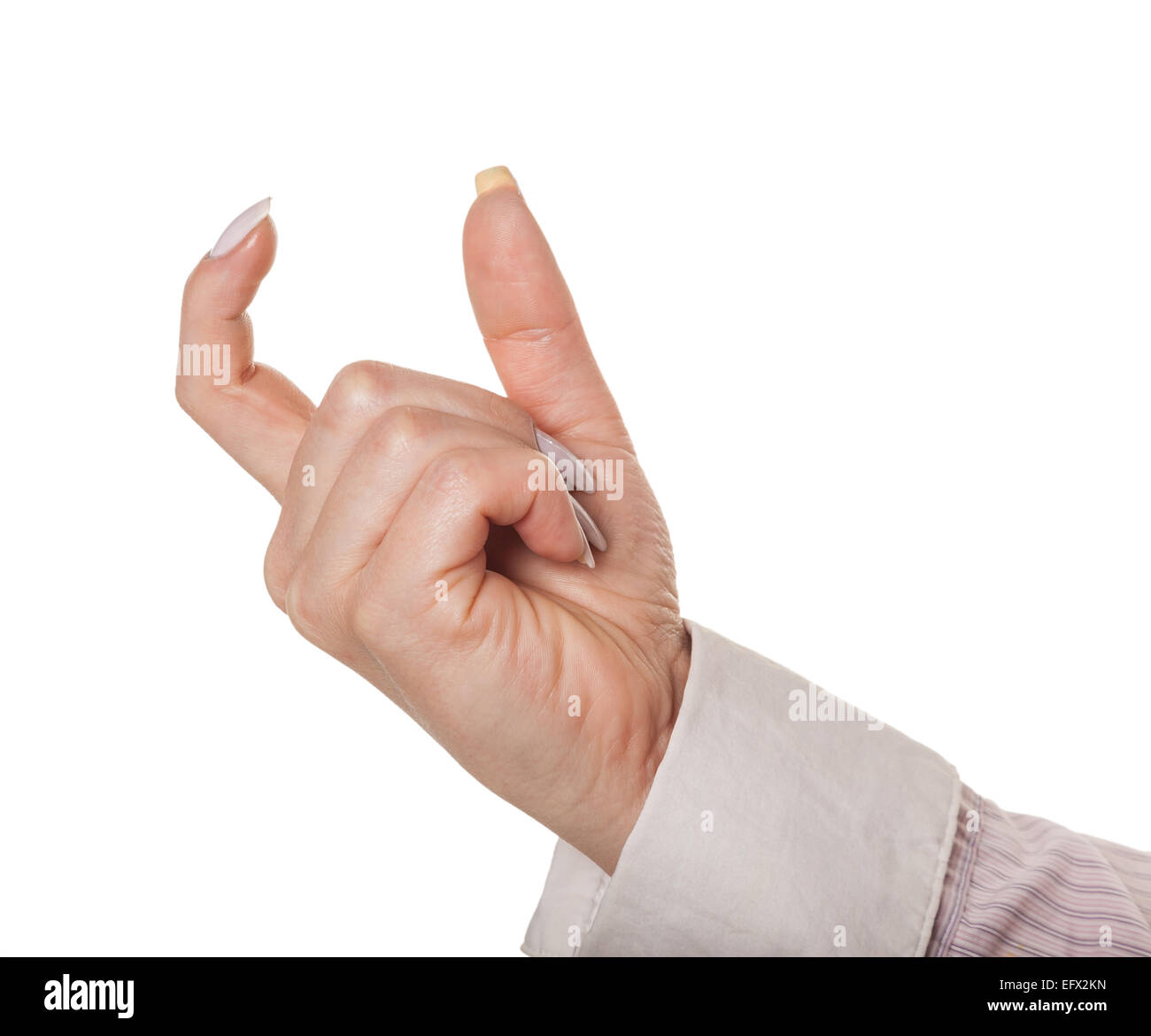 hand holder, isolated white background Stock Photo Alamy
