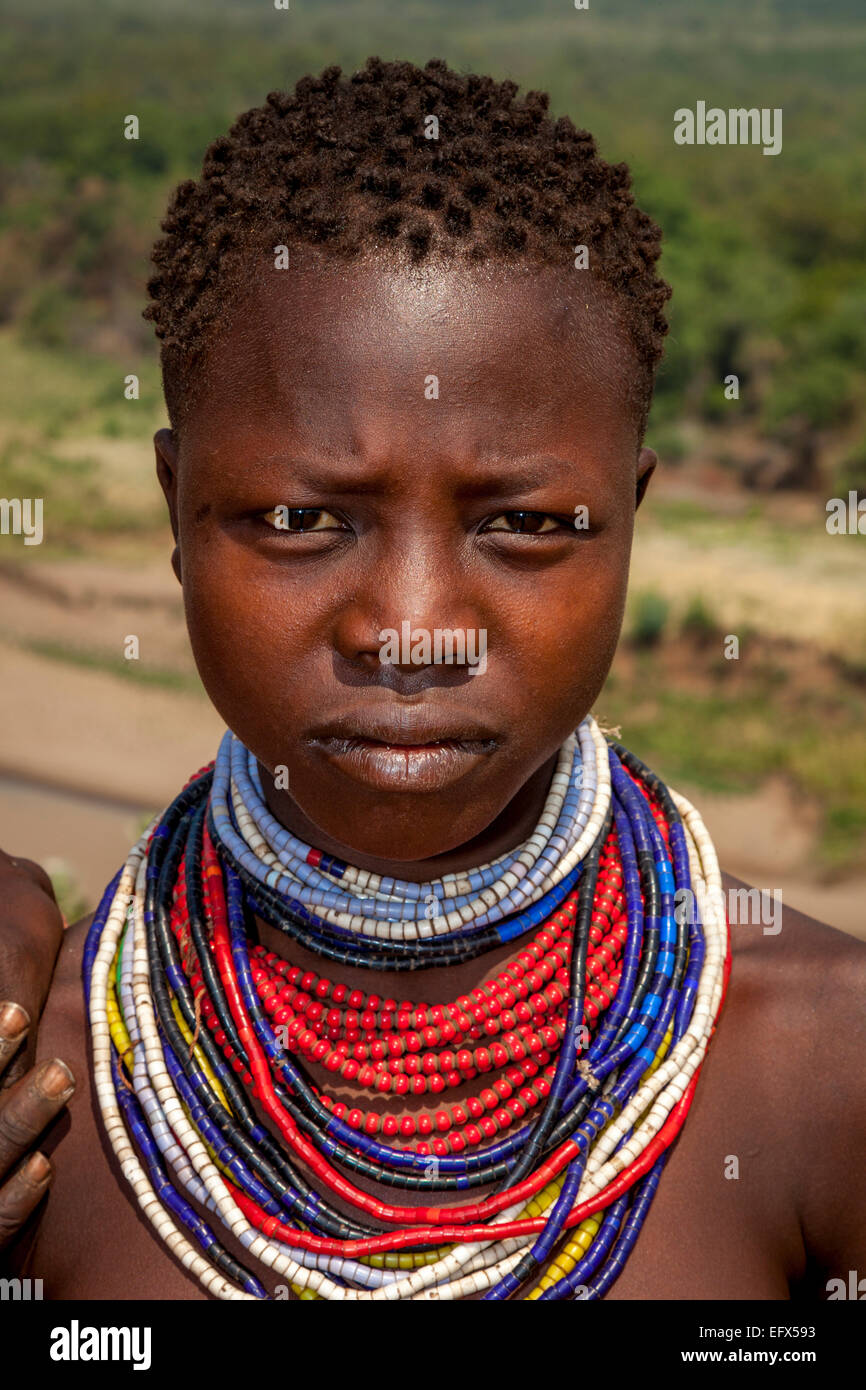 Portrait Young Karo Tribe Woman High Resolution Stock Photography and ...