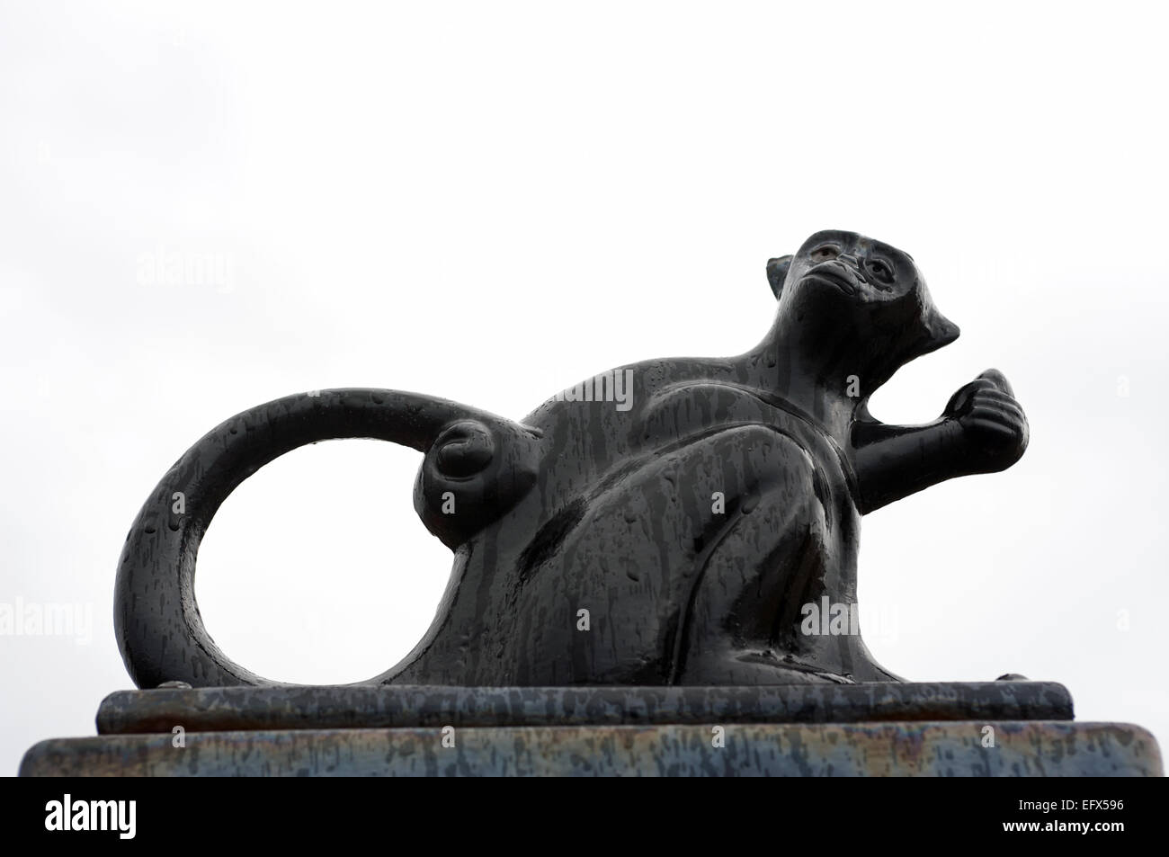 Monkey monument, Headland, Hartlepool, England. Stock Photo